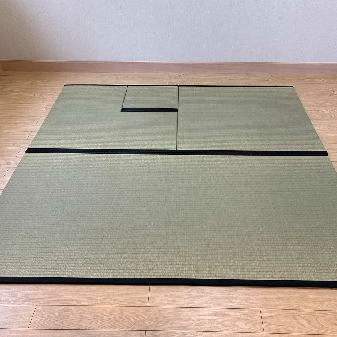茶の湯たたみ] お稽古用（セット内容：丸畳1枚・炉畳半畳（炉の位置 左